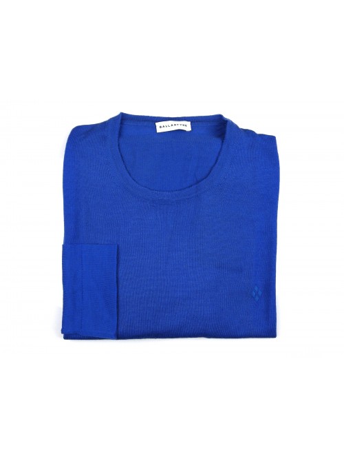 Ballantyne Maglia Uomo Art. R-Neck Pull Elettrico Bluette