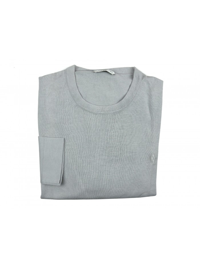 Ballantyne Men's Sweater Art. R-Neck Pull Silver Ballantyne Men's Sweater Art. R-Neck Pull Silver
