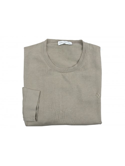 Ballantyne Men's Sweater Art. R-Neck Pull Beige Ballantyne Men's Sweater Art. R-Neck Pull Beige