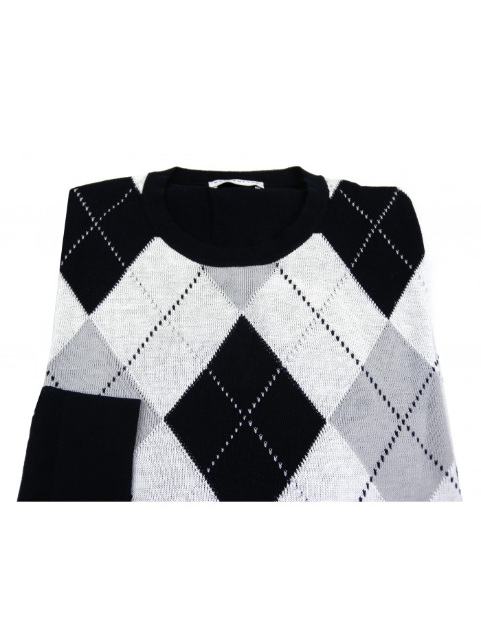 Ballantyne Maglia Uomo Mod. 2CK24014C04 93758 Rombi Blu Notte