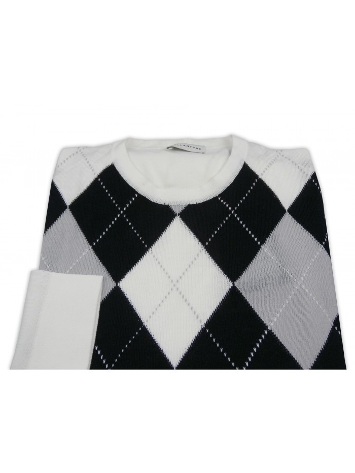 Ballantyne Maglia Uomo Mod. 2CK24014C04 80310 Rombi Grigio Perla