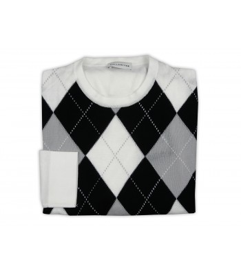 Ballantyne Men's Shirt Mod. 2CK24014C04 80310 Rhombus Pearl Gray
