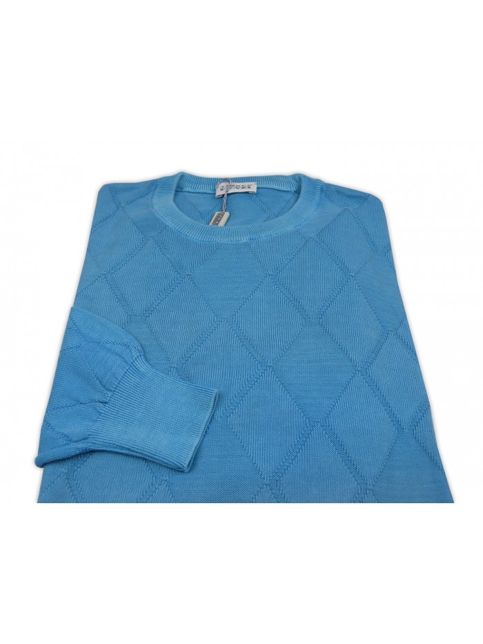 Andrea Fenzi Maglia Uomo Mod. F7212G01 COL 4305 Azzurro