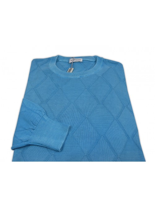 Andrea Fenzi Men's Shirt Mod. F7212G01 COL 4305 Blue