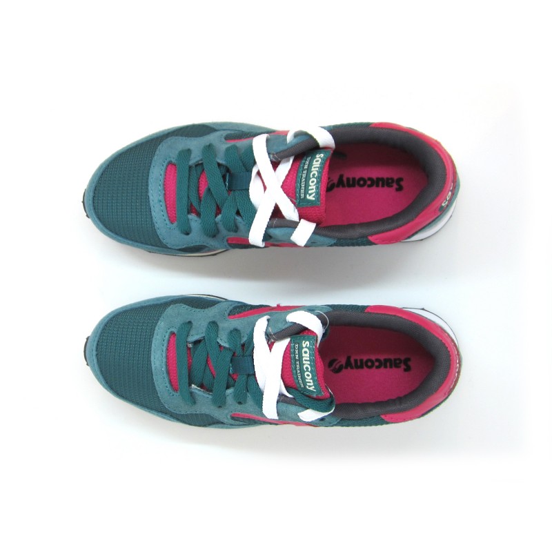 Shoes Woman Sneakers DXN made of green nylon