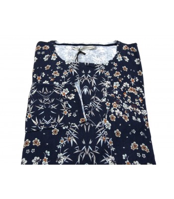 Massimo Rebecchi Men's Shirt Mod. SOB612KH COL 002 Floral Blue 2