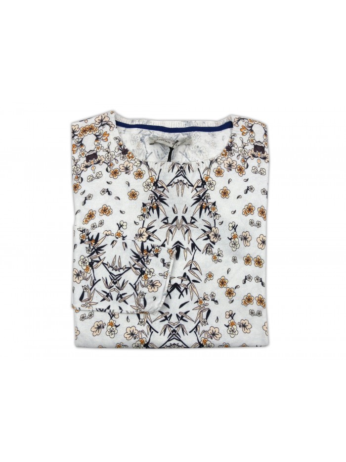 Massimo Rebecchi Maglia Uomo Mod. SOB612KH Floreale Panna Massimo Rebecchi Maglia Uomo Mod. SOB612KH Floreale Panna