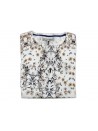 Massimo Rebecchi Men's Shirt Mod. SOB612KH Floral Cream