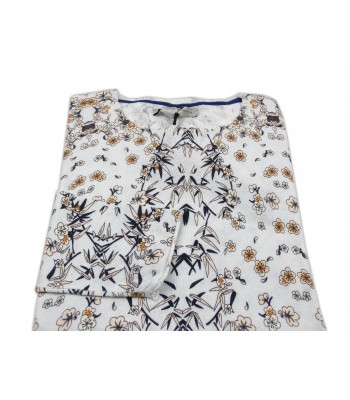 Massimo Rebecchi Men's Shirt Mod. SOB612KH Floral Cream 2