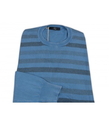 Fay Man Shirt Mod. NMMC118287T Blue Striped 2
