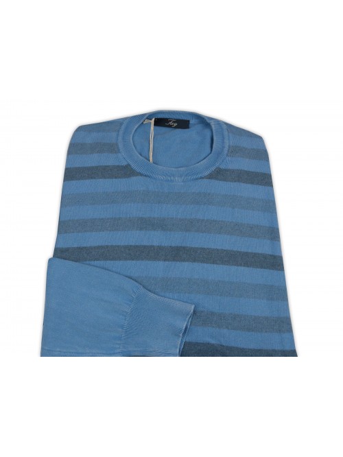 Fay Man Shirt Mod. NMMC118287T Blue Striped
