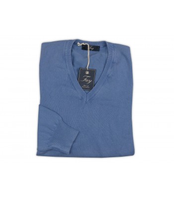 Fay Man Shirt Mod. NMMC122224TEVP Unit V Blue sugar paper