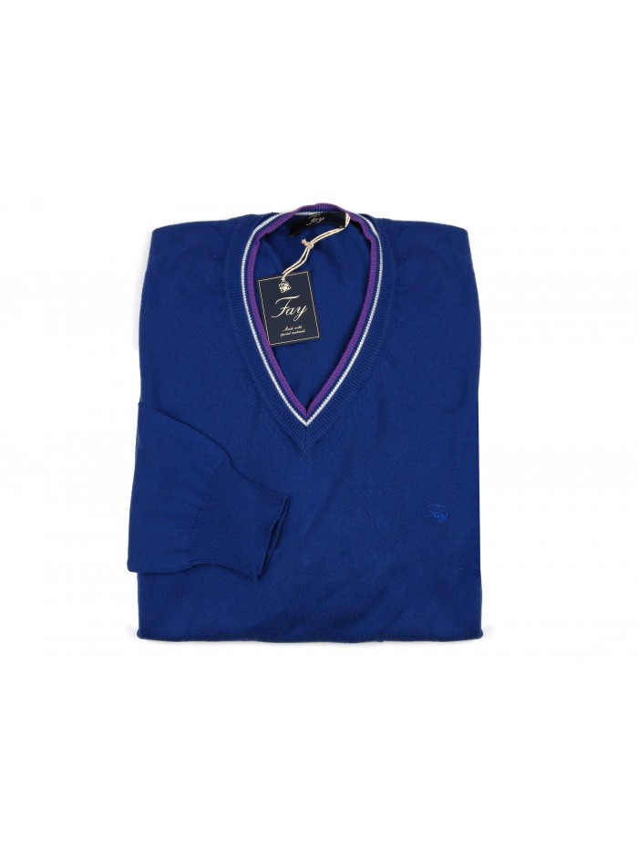 Fay Man Shirt Mod. NMMC1222300DXM COL 605 Bluette