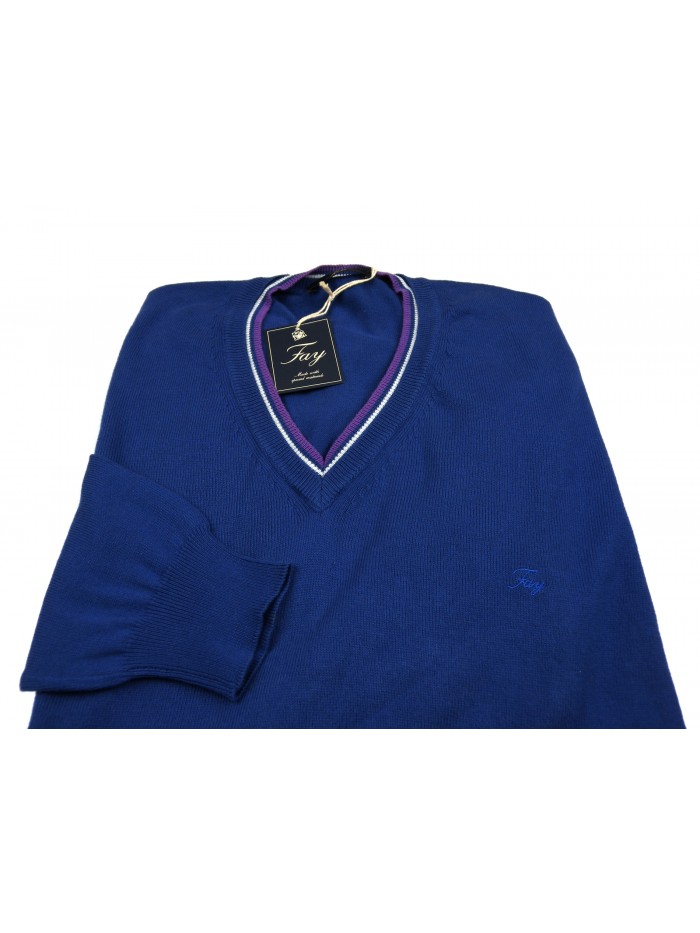 Fay Maglia Uomo Mod. NMMC1222300DXM COL 605 Bluette