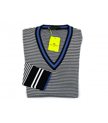 Etro Men's Shirt Mod. 1650 39356 VAR 200 Blue / White Striped