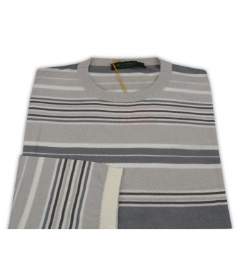 Etro Maglia Uomo Mod. 16505 9357 VAR 901 Rigato Tortora/Grigio 2