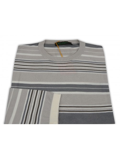 Etro Men's Shirt Mod. 16505 9357 VAR 901 Striped Dove Gray / Gray