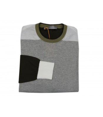 Etro Men's Shirt Mod. 14353 9802 VAR 3 Bands Gray / Brown