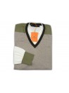 Etro Men's Shirt Mod. 14354 9802 VAR 800 Bande Tortora / Bianco