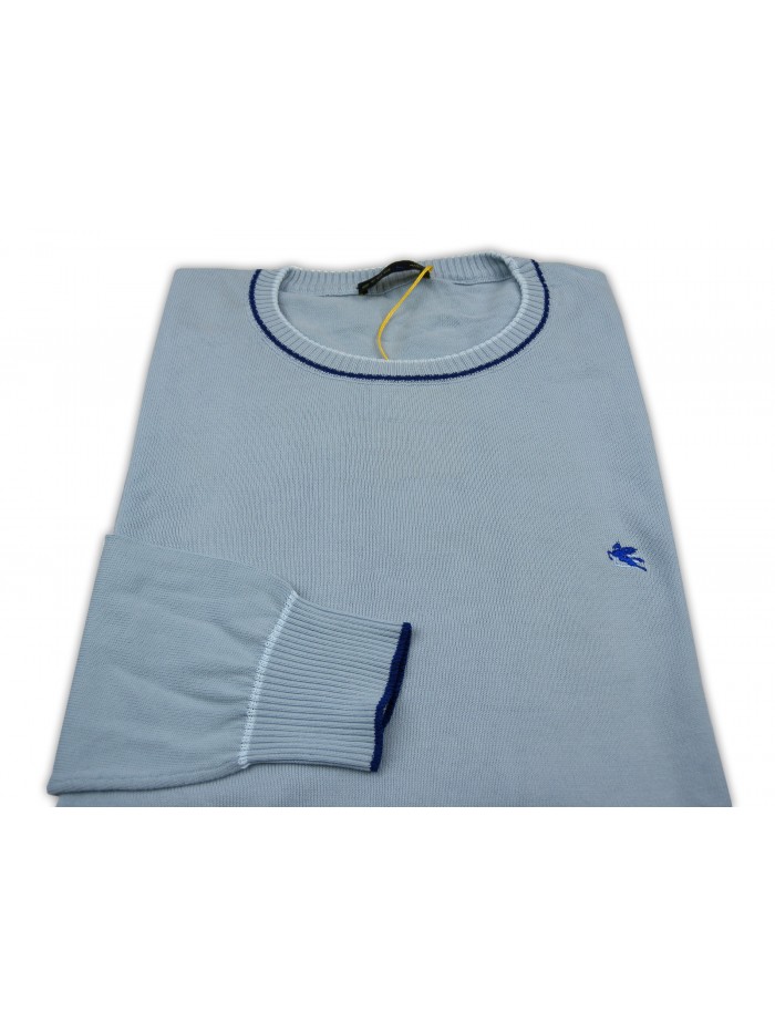 Etro Maglia Uomo Mod. 003120 18646M400 VAR 0251 Unita Celeste