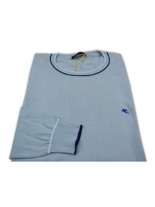 Etro Maglia Uomo Mod. 003120 18646M400 VAR 0251 Unita Celeste