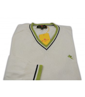 Etro Maglia Uomo Mod. 17103 9232 VAR 991 Unita con righe Panna 2