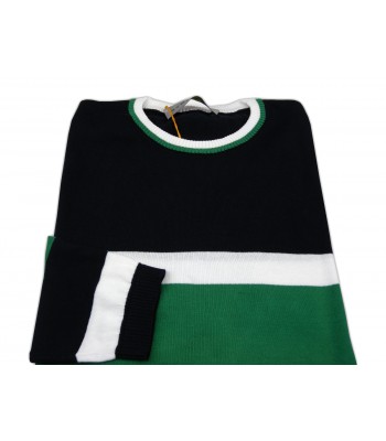 Etro Maglia Uomo Mod. 14389 9823 VAR 200 Bande Blu/Verde/Bianco 2