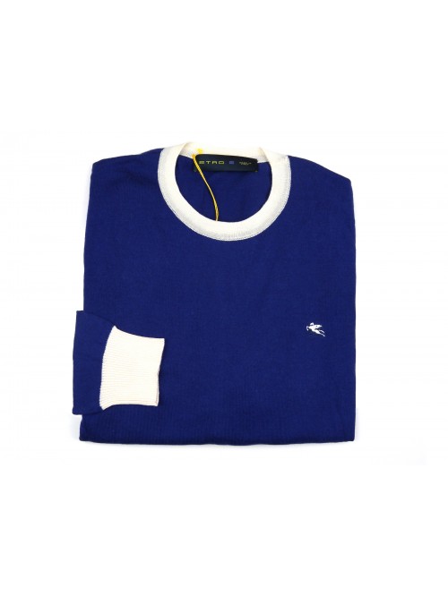 Etro Maglia Uomo Mod. 11562 9300 VAR 202 Bande Bluette/Bianco Etro Maglia Uomo Mod. 11562 9300 VAR 202 Bande Bluette/Bianco