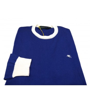 Etro Maglia Uomo Mod. 11562 9300 VAR 202 Bande Bluette/Bianco 2