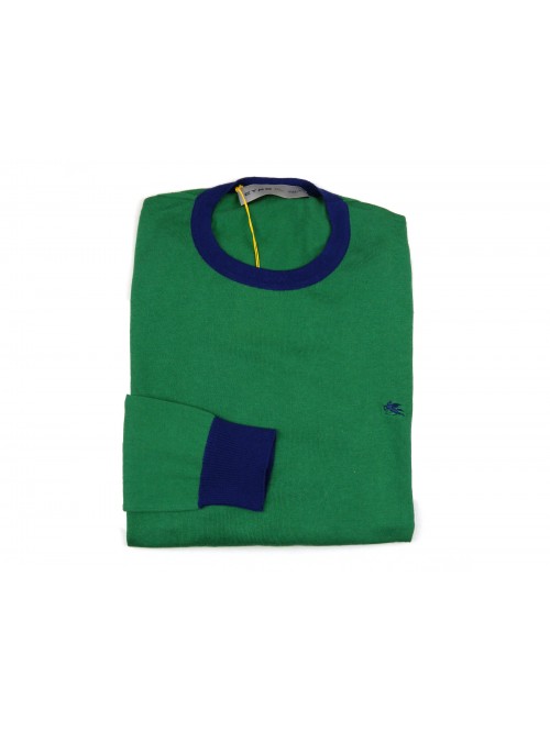 Etro Maglia Uomo Mod. 11562 2590 VAR 500 Bande Verde/Blu Etro Maglia Uomo Mod. 11562 2590 VAR 500 Bande Verde/Blu