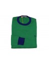 Etro Men's Shirt Mod. 11562 2590 VAR 500 Green / Blue Bands