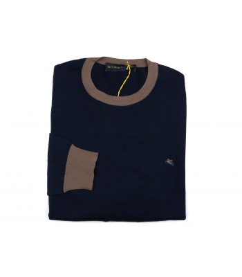 Etro Men's Shirt Mod. 11562 2590 VAR 200 Blue / Brown Stripes