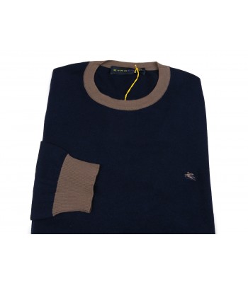 Etro Maglia Uomo Mod. 11562 2590 VAR 200 Bande Blu/Marrone 2