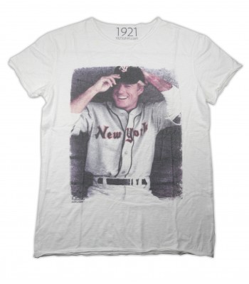 1921.com Men's T-Shirt Art. 01087901023 Robert Redford White