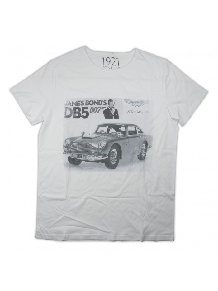 1921.com T-Shirt Uomo Art. 01009126175 James Bond DB05 Bianco 1921.com T-Shirt Uomo Art. 01009126175 James Bond DB05 Bianco