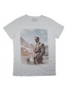 1921.com T-Shirt Uomo Art. 00125485785 James Bond Mountains Bianco