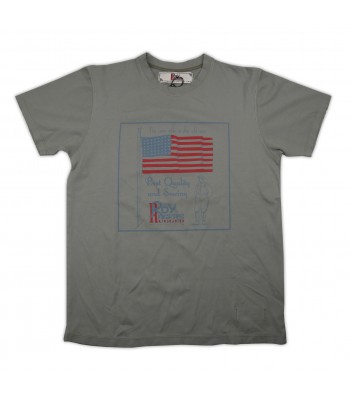 Roy Roger's T-Shirt Uomo Art. 208 American Molature Verde Militare