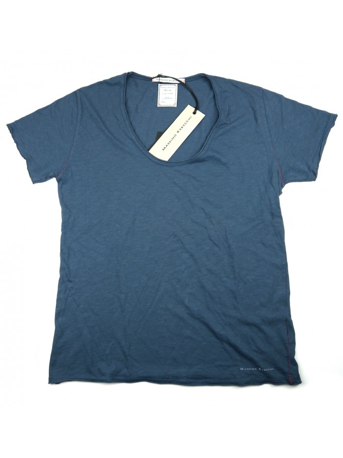 Massimo Rebecchi Men's T-Shirt Art. OOB706HE COL 032 Blue Unit Massimo Rebecchi Men's T-Shirt Art. OOB706HE COL 032 Blue Unit