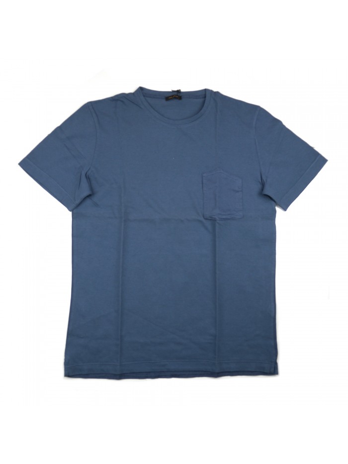 Ne Pas Men's T-Shirt Art. MM 1112/1 Avio Micro Spigato Ne Pas Men's T-Shirt Art. MM 1112/1 Avio Micro Spigato