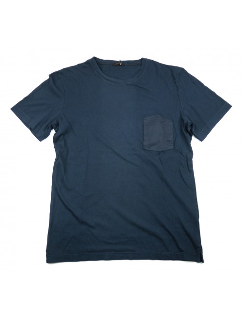 Ne Pas Men's T-Shirt Art. MM 1112/1 Blue Herringbone Denim Ne Pas Men's T-Shirt Art. MM 1112/1 Blue Herringbone Denim