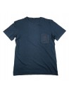 Ne Pas T-Shirt Uomo Art. MM 1112/1 Blu Denim Spigato