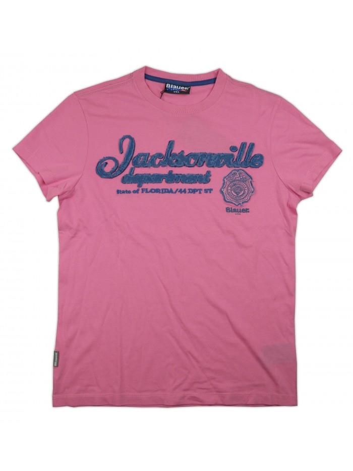 Blauer T-Shirt Man Art. 0695000454 COL 704 Rosa Jacksonville Blauer T-Shirt Man Art. 0695000454 COL 704 Rosa Jacksonville
