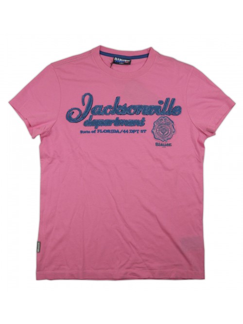 Blauer T-Shirt Man Art. 0695000454 COL 704 Rosa Jacksonville Blauer T-Shirt Man Art. 0695000454 COL 704 Rosa Jacksonville