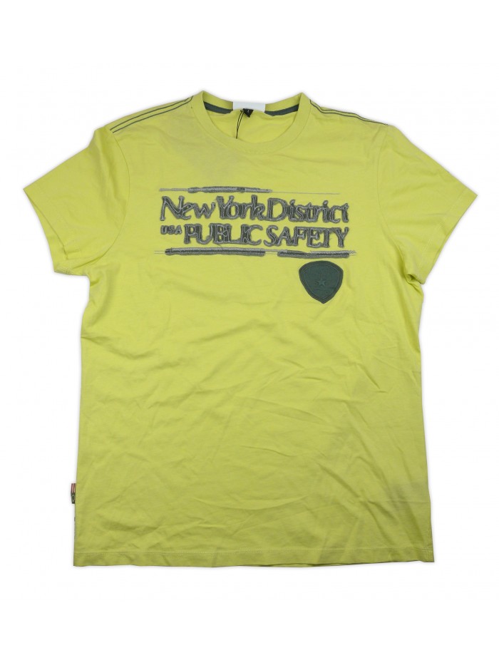 Blauer Men's T-Shirt Art. 0694000454 COL 607 Yellow New York District Blauer Men's T-Shirt Art. 0694000454 COL 607 Yellow New York District