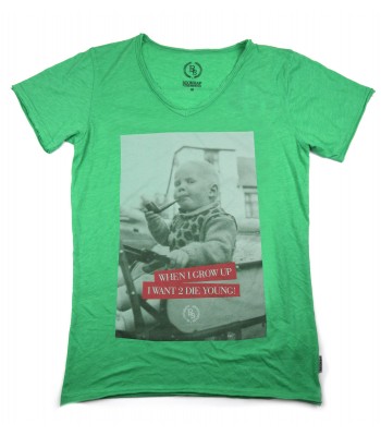 Boom Bap T-Shirt Uomo Art. MVL0084 Kid's Pipe Verde