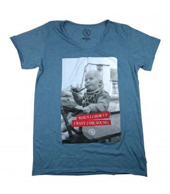Boom Bap Men's T-Shirt Art. MVL0084 Kid's Pipe Blue