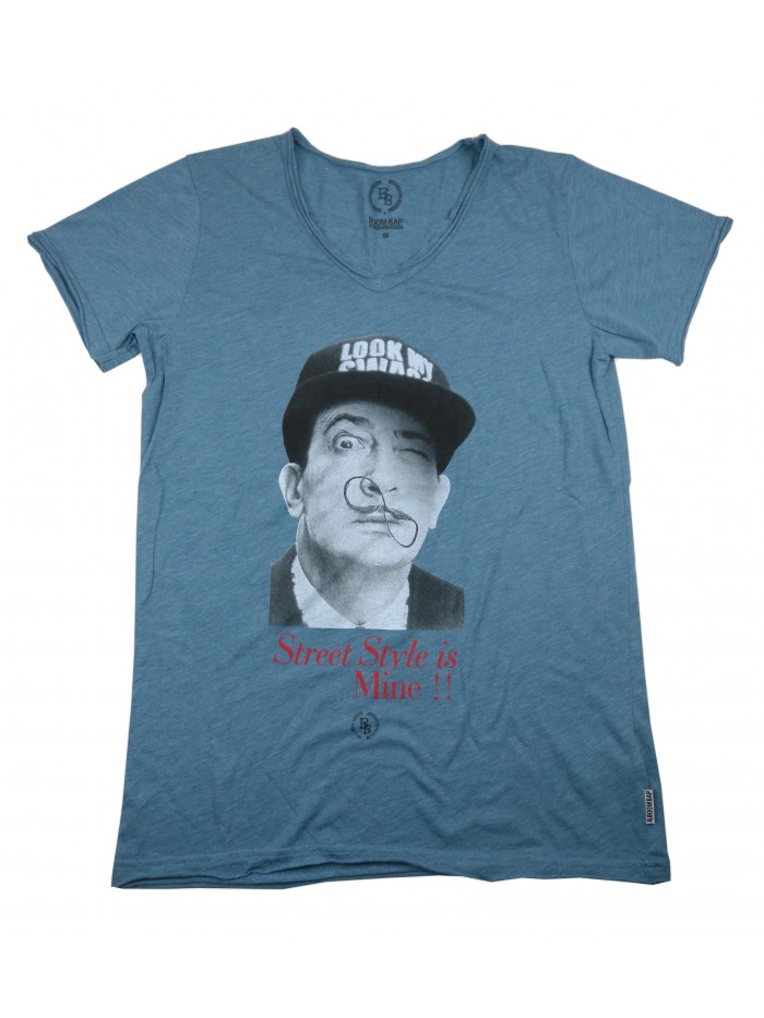 Boom Bap Men's T-Shirt Art. MVL0094 Salvador Dalí Blue Boom Bap Men's T-Shirt Art. MVL0094 Salvador Dalí Blue