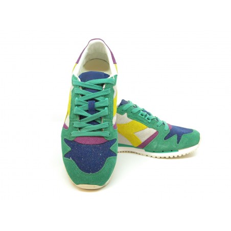 Shoes Woman Heritage Exodus Multicolor suede sneakers.