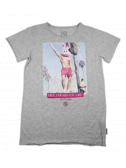 Boom Bap Men's T-Shirt Art. MRL0017 Rabbit Boy Gray Boom Bap Men's T-Shirt Art. MRL0017 Rabbit Boy Gray