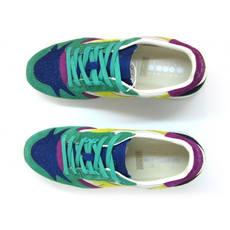 Shoes Woman Heritage Exodus Multicolor suede sneakers.